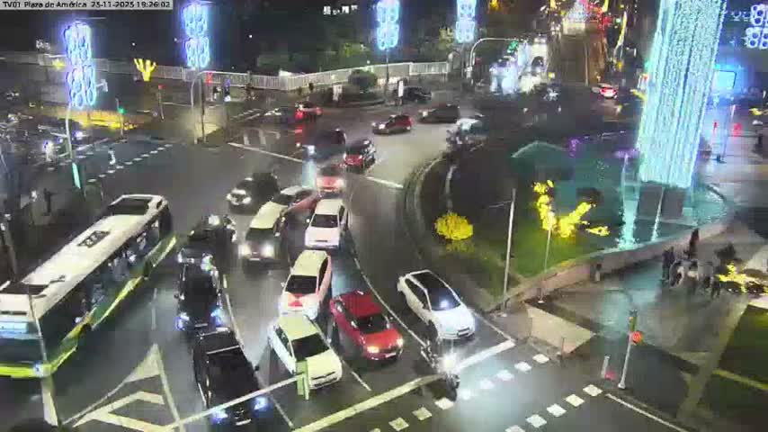 Vigo, Plaza América Square Live Cam - Pontevedra, Galicia, Spain