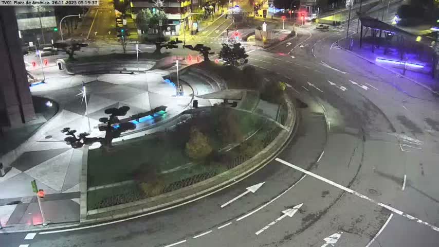 Vigo, Plaza América Square Live Cam - Pontevedra, Galicia, Spain