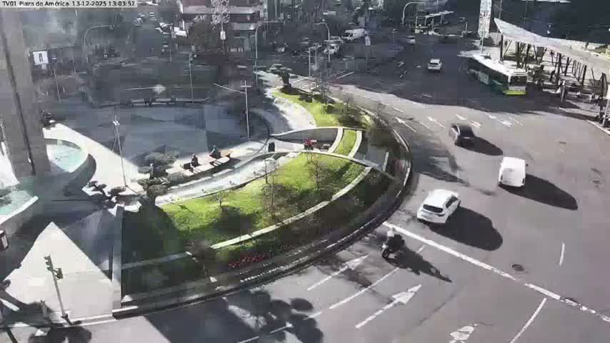 Vigo, Plaza América Square Live Cam - Pontevedra, Galicia, Spain