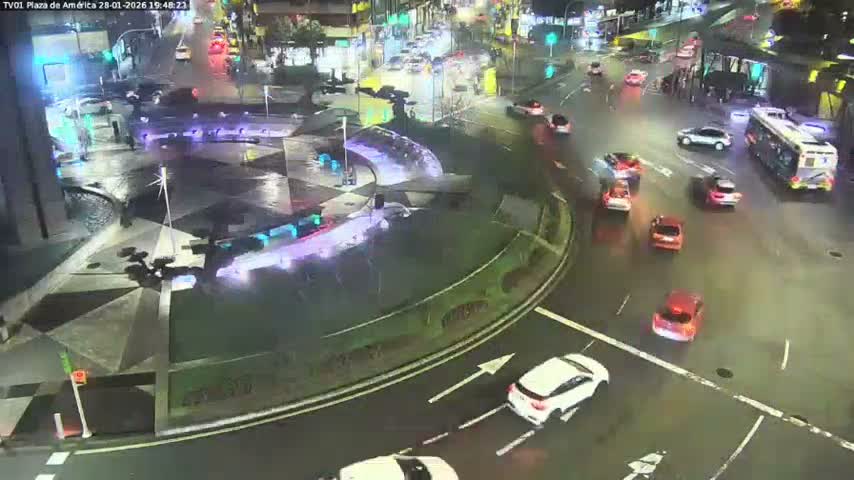 Vigo, Plaza América Square Live Cam - Pontevedra, Galicia, Spain