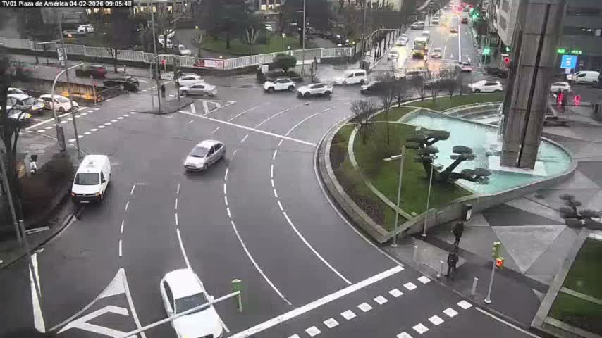 Vigo, Plaza América Square Live Cam - Pontevedra, Galicia, Spain