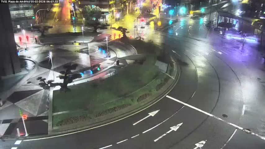 Vigo, Plaza América Square Live Cam - Pontevedra, Galicia, Spain