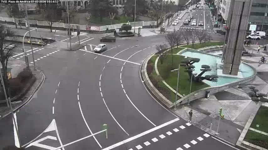 Vigo, Plaza América Square Live Cam - Pontevedra, Galicia, Spain