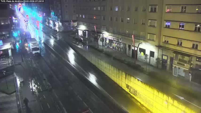 Vigo, Plaza América Square Live Cam - Pontevedra, Galicia, Spain