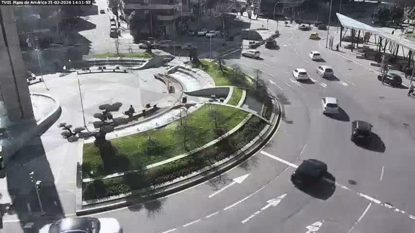 Vigo, Plaza América Square Live Cam - Pontevedra, Galicia, Spain