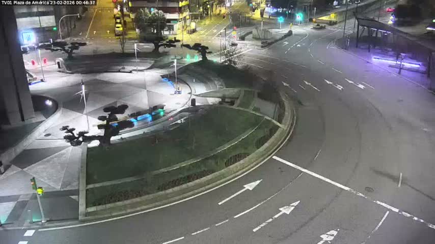 Vigo, Plaza América Square Live Cam - Pontevedra, Galicia, Spain