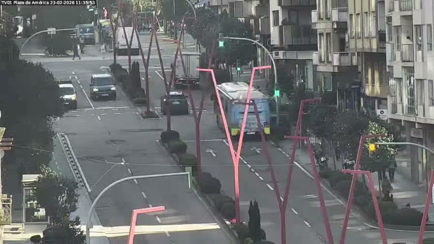 Vigo, Plaza América Square Live Cam - Pontevedra, Galicia, Spain