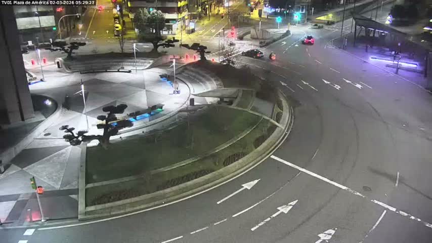 Vigo, Plaza América Square Live Cam - Pontevedra, Galicia, Spain