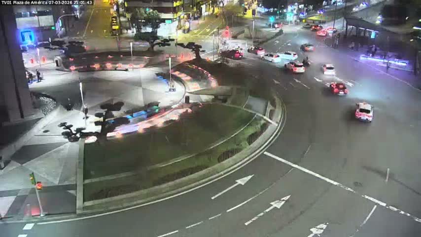 Vigo, Plaza América Square Live Cam - Pontevedra, Galicia, Spain
