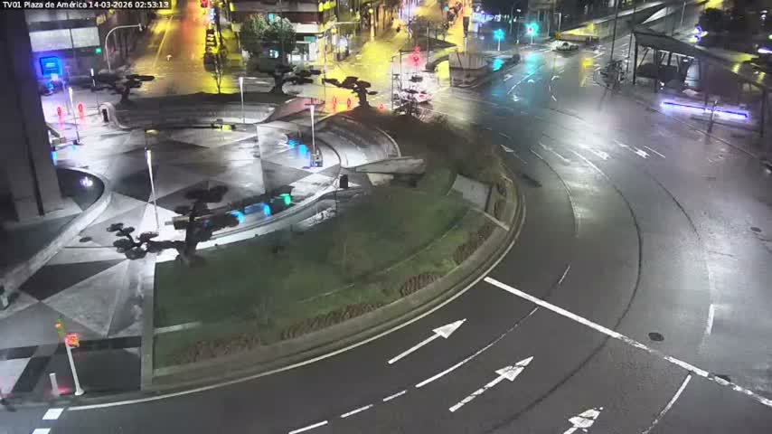 Vigo, Plaza América Square Live Cam - Pontevedra, Galicia, Spain