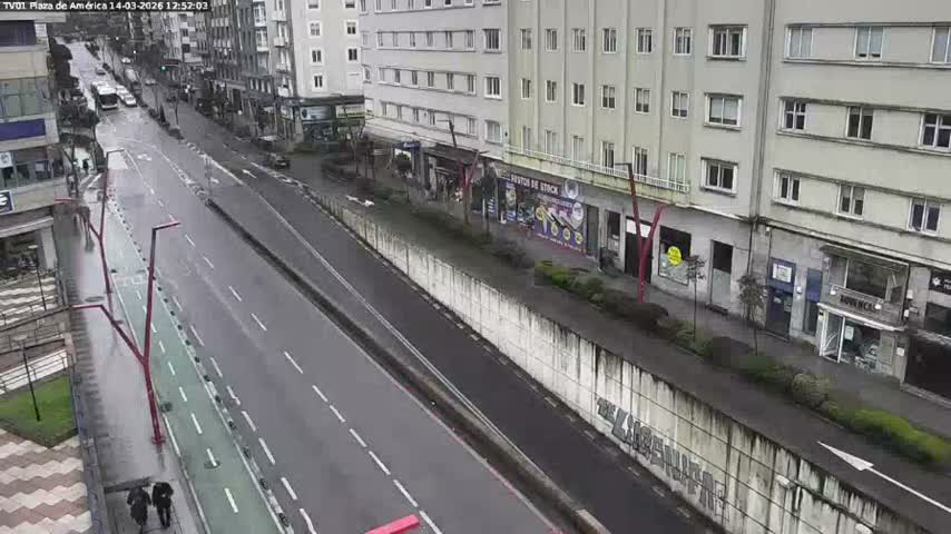 Vigo, Plaza América Square Live Cam - Pontevedra, Galicia, Spain