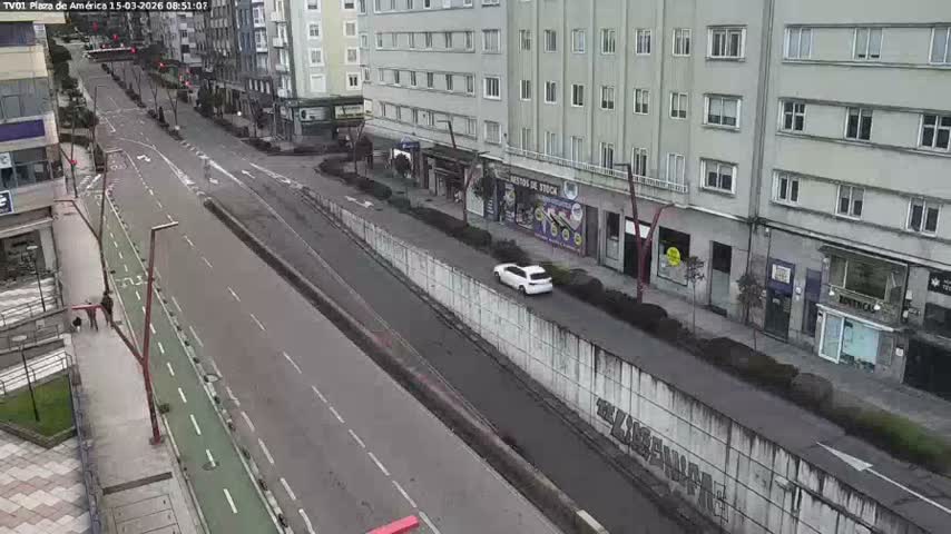 Vigo, Plaza América Square Live Cam - Pontevedra, Galicia, Spain