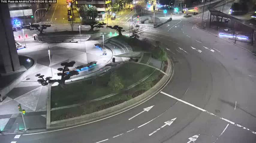 Vigo, Plaza América Square Live Cam - Pontevedra, Galicia, Spain
