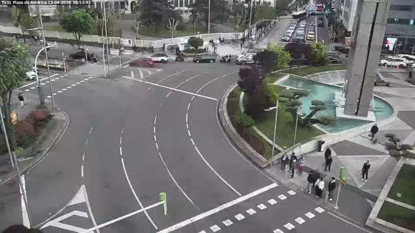 Vigo, Plaza América Square Live Cam - Pontevedra, Galicia, Spain