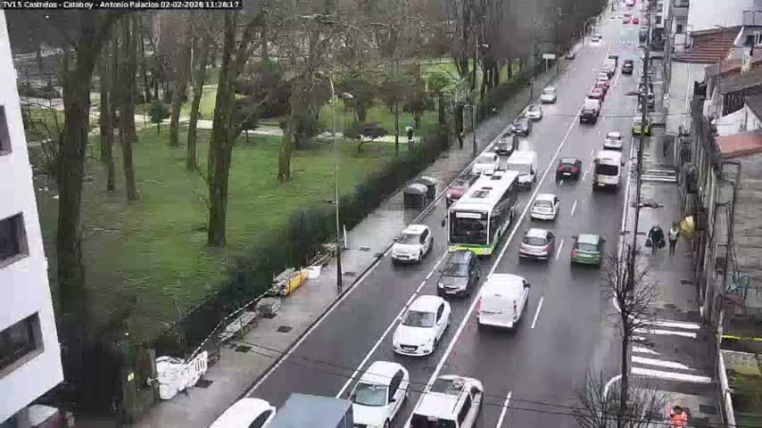 Vigo, Avenida de Antonio Palacios & Castrelos Avenue Live Cam - Pontevedra, Galicia, Spain