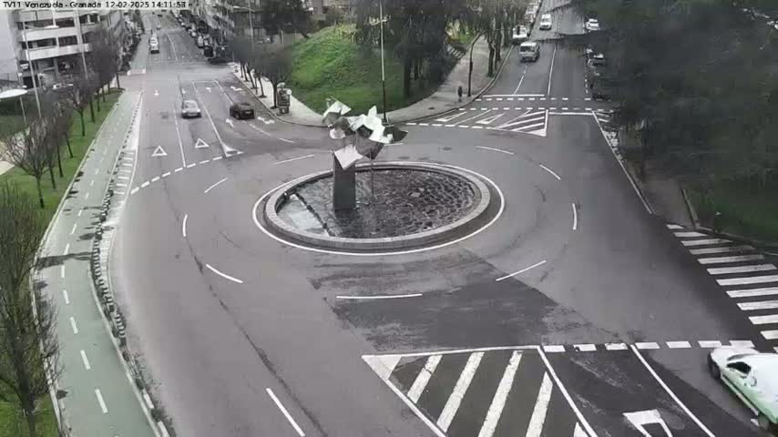 Vigo, Parque  Monte de Castro Park Area & Junction Live Cam - Pontevedra, Galicia, Spain