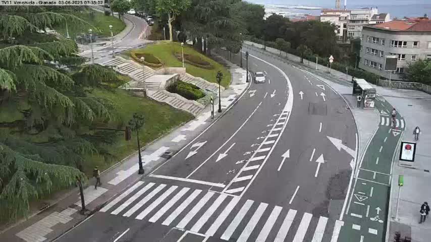 Vigo, Parque  Monte de Castro Park Area & Junction Live Cam - Pontevedra, Galicia, Spain