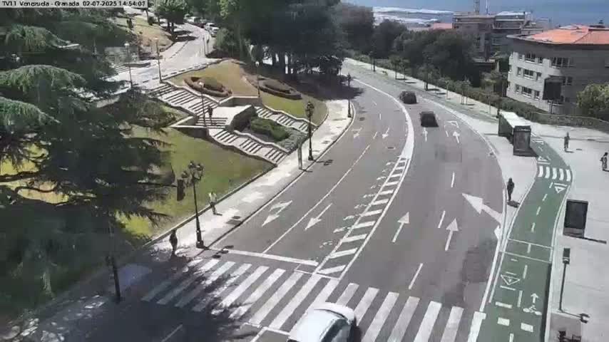 Vigo, Parque  Monte de Castro Park Area & Junction Live Cam - Pontevedra, Galicia, Spain