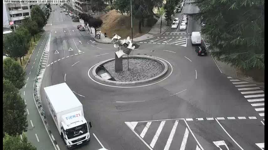 Vigo, Parque  Monte de Castro Park Area & Junction Live Cam - Pontevedra, Galicia, Spain
