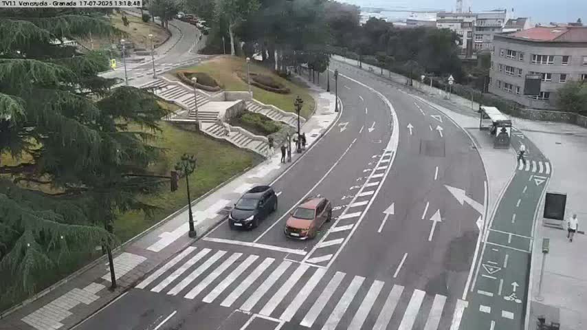 Vigo, Parque  Monte de Castro Park Area & Junction Live Cam - Pontevedra, Galicia, Spain