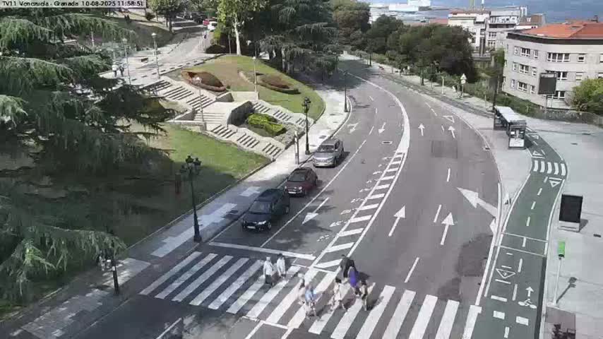 Vigo, Parque  Monte de Castro Park Area & Junction Live Cam - Pontevedra, Galicia, Spain