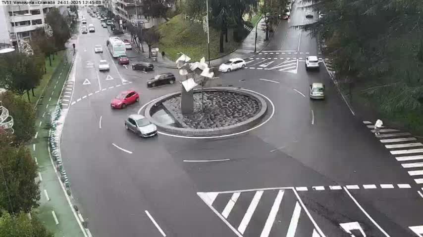 Vigo, Parque  Monte de Castro Park Area & Junction Live Cam - Pontevedra, Galicia, Spain
