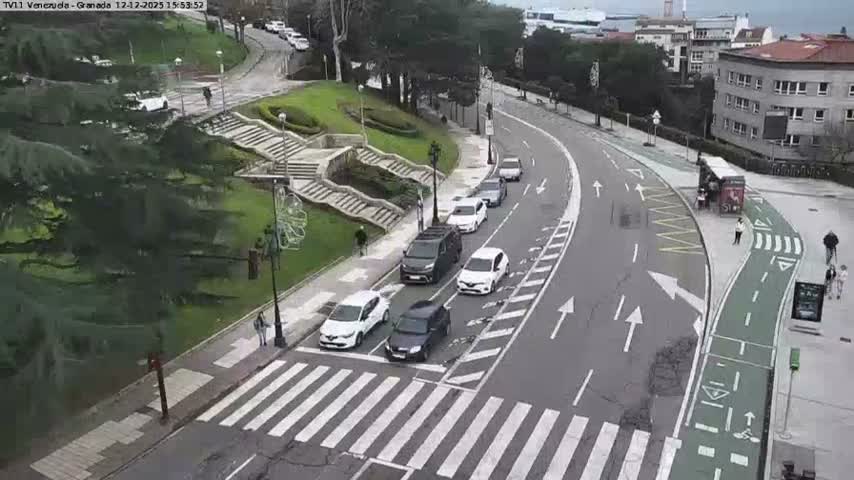 Vigo, Parque  Monte de Castro Park Area & Junction Live Cam - Pontevedra, Galicia, Spain
