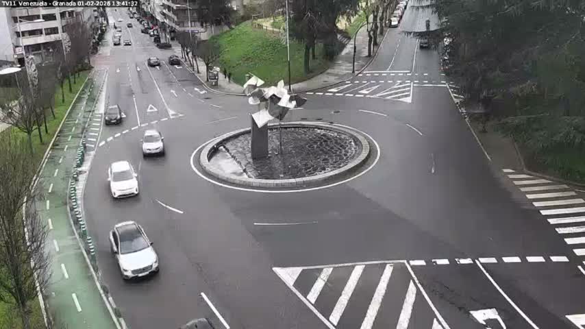 Vigo, Parque  Monte de Castro Park Area & Junction Live Cam - Pontevedra, Galicia, Spain