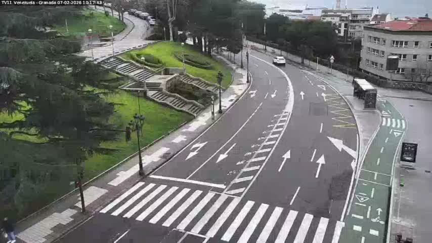 Vigo, Parque  Monte de Castro Park Area & Junction Live Cam - Pontevedra, Galicia, Spain