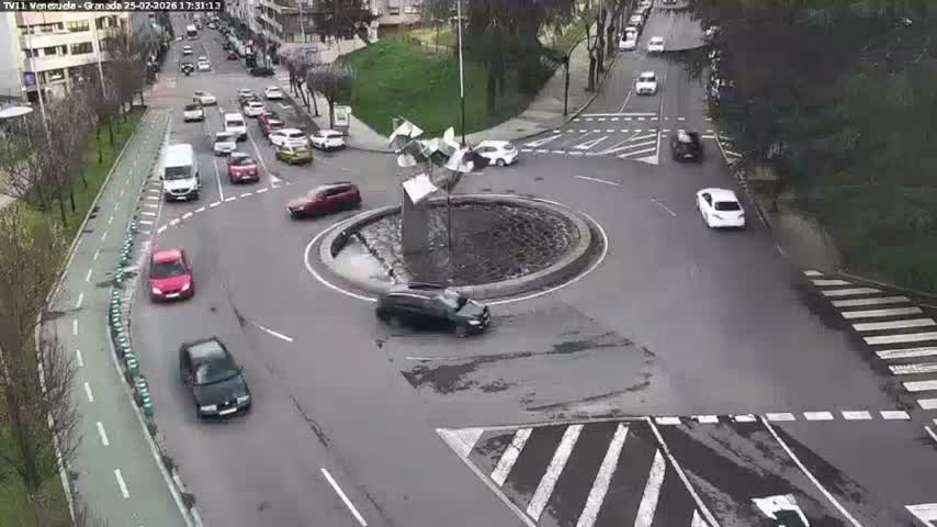 Vigo, Parque  Monte de Castro Park Area & Junction Live Cam - Pontevedra, Galicia, Spain