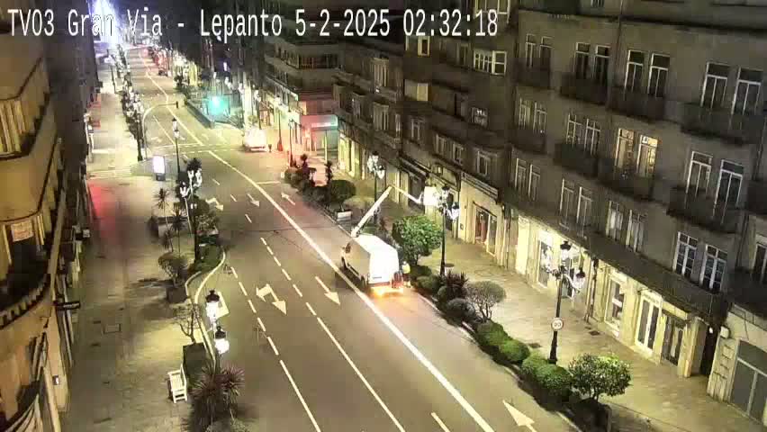 Avenida Gran Vía Avenue & Rua Lepanto Live Cam - Pontevedra, Galicia, Spain