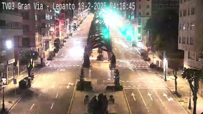 Avenida Gran Vía Avenue & Rua Lepanto Live Cam - Pontevedra, Galicia, Spain