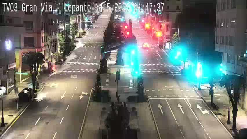 Avenida Gran Vía Avenue & Rua Lepanto Live Cam - Pontevedra, Galicia, Spain