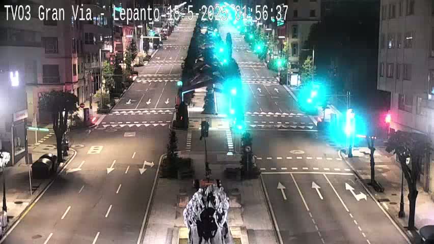 Avenida Gran Vía Avenue & Rua Lepanto Live Cam - Pontevedra, Galicia, Spain