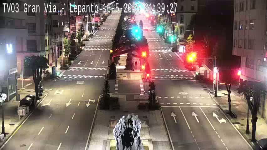 Avenida Gran Vía Avenue & Rua Lepanto Live Cam - Pontevedra, Galicia, Spain