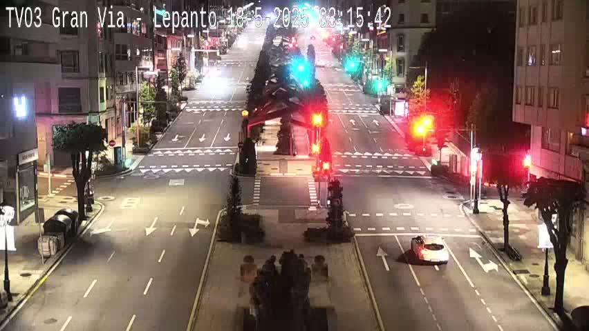 Avenida Gran Vía Avenue & Rua Lepanto Live Cam - Pontevedra, Galicia, Spain