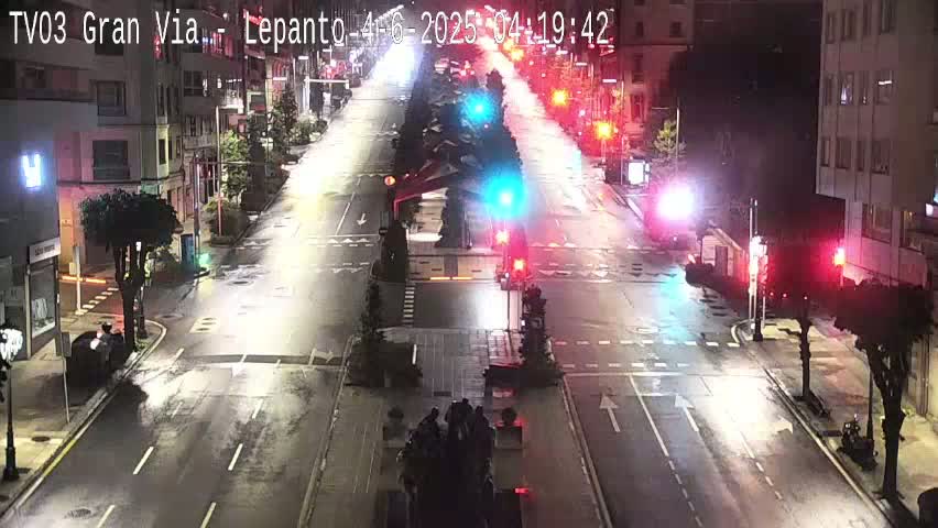 Avenida Gran Vía Avenue & Rua Lepanto Live Cam - Pontevedra, Galicia, Spain
