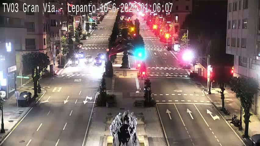 Avenida Gran Vía Avenue & Rua Lepanto Live Cam - Pontevedra, Galicia, Spain