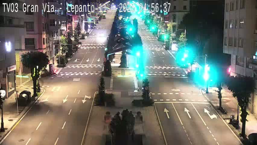 Avenida Gran Vía Avenue & Rua Lepanto Live Cam - Pontevedra, Galicia, Spain