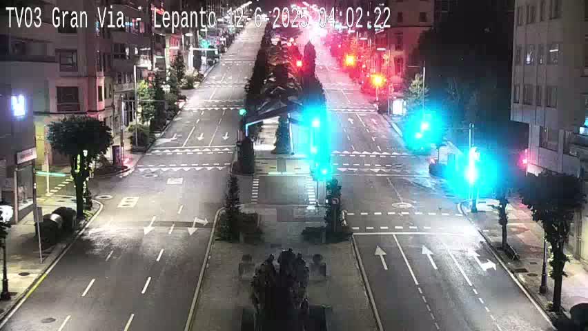 Avenida Gran Vía Avenue & Rua Lepanto Live Cam - Pontevedra, Galicia, Spain