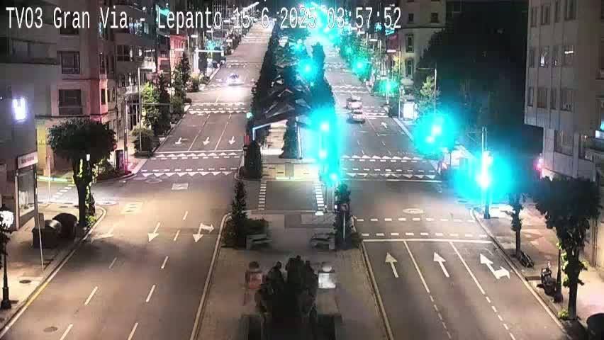 Avenida Gran Vía Avenue & Rua Lepanto Live Cam - Pontevedra, Galicia, Spain