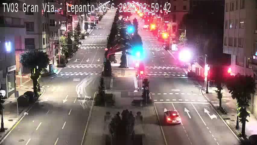 Avenida Gran Vía Avenue & Rua Lepanto Live Cam - Pontevedra, Galicia, Spain