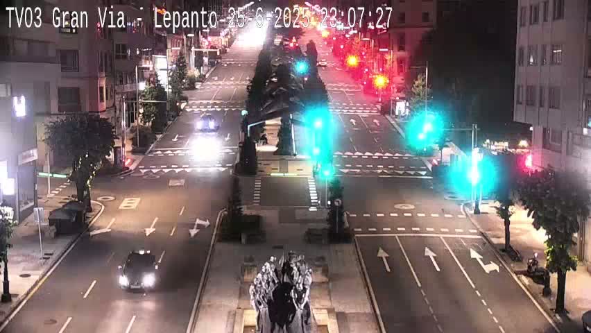 Avenida Gran Vía Avenue & Rua Lepanto Live Cam - Pontevedra, Galicia, Spain