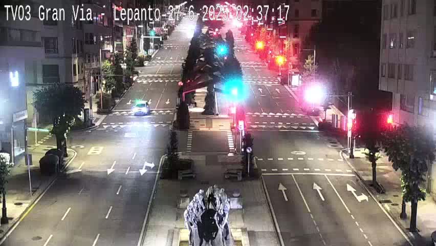 Avenida Gran Vía Avenue & Rua Lepanto Live Cam - Pontevedra, Galicia, Spain