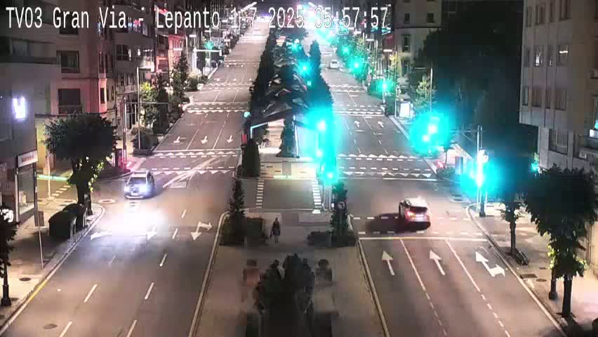 Avenida Gran Vía Avenue & Rua Lepanto Live Cam - Pontevedra, Galicia, Spain