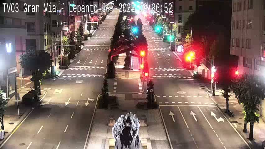 Avenida Gran Vía Avenue & Rua Lepanto Live Cam - Pontevedra, Galicia, Spain