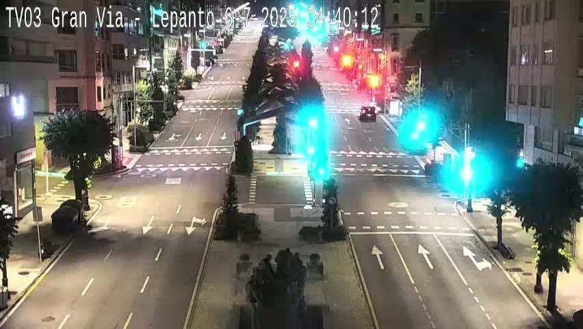 Avenida Gran Vía Avenue & Rua Lepanto Live Cam - Pontevedra, Galicia, Spain