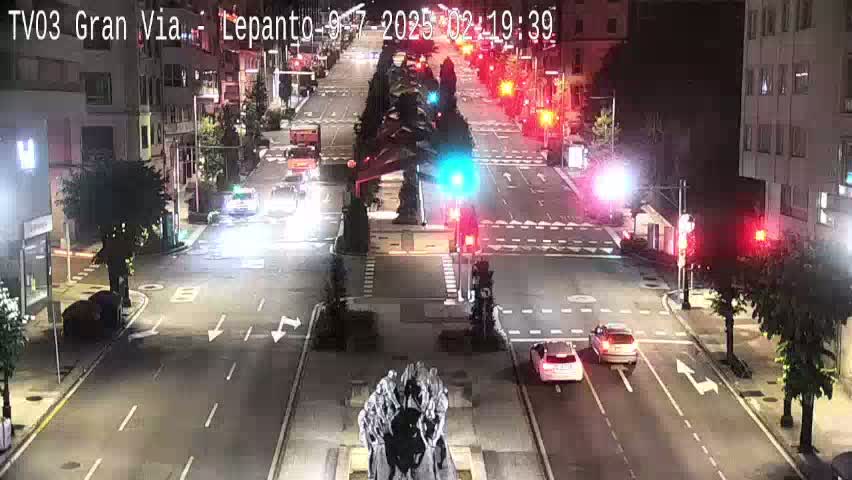 Avenida Gran Vía Avenue & Rua Lepanto Live Cam - Pontevedra, Galicia, Spain