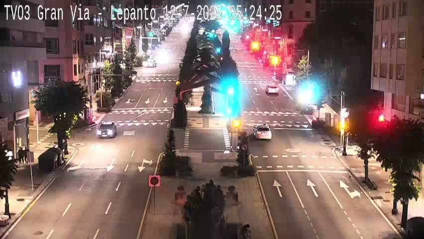 Avenida Gran Vía Avenue & Rua Lepanto Live Cam - Pontevedra, Galicia, Spain