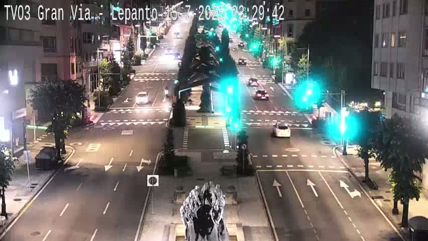 Avenida Gran Vía Avenue & Rua Lepanto Live Cam - Pontevedra, Galicia, Spain